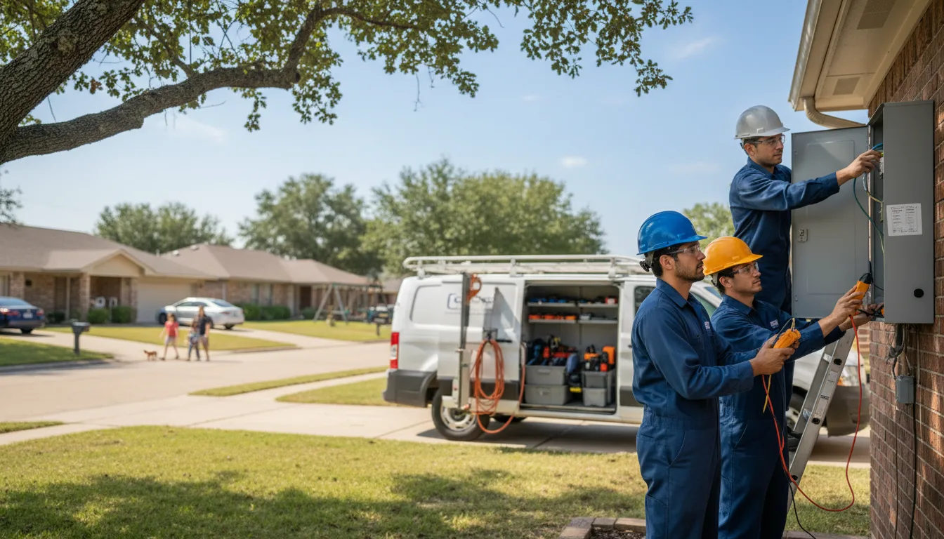 Certified electrician providing emergency electrical services in Bryant, WI